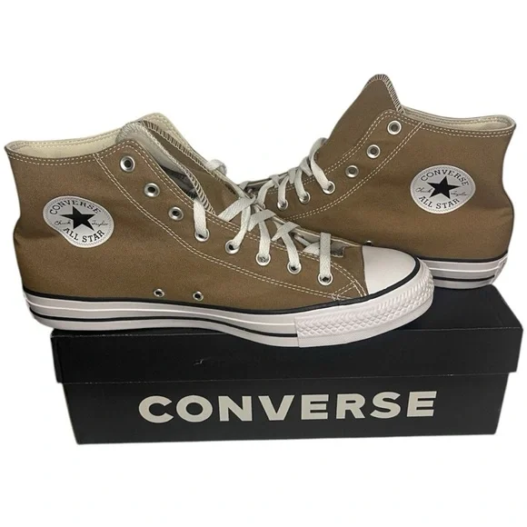 Converse Chuck Taylor All Star Classic Canvas High Top - Sand Dune Size 12M 14W - Picture 8 of 9